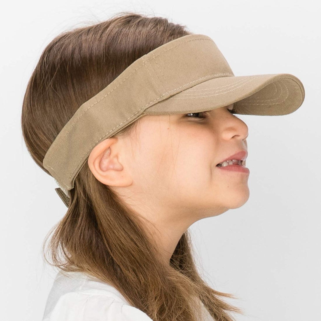 Trendy Apparel Shop Infant Size Adjustable Summer Visor Cap