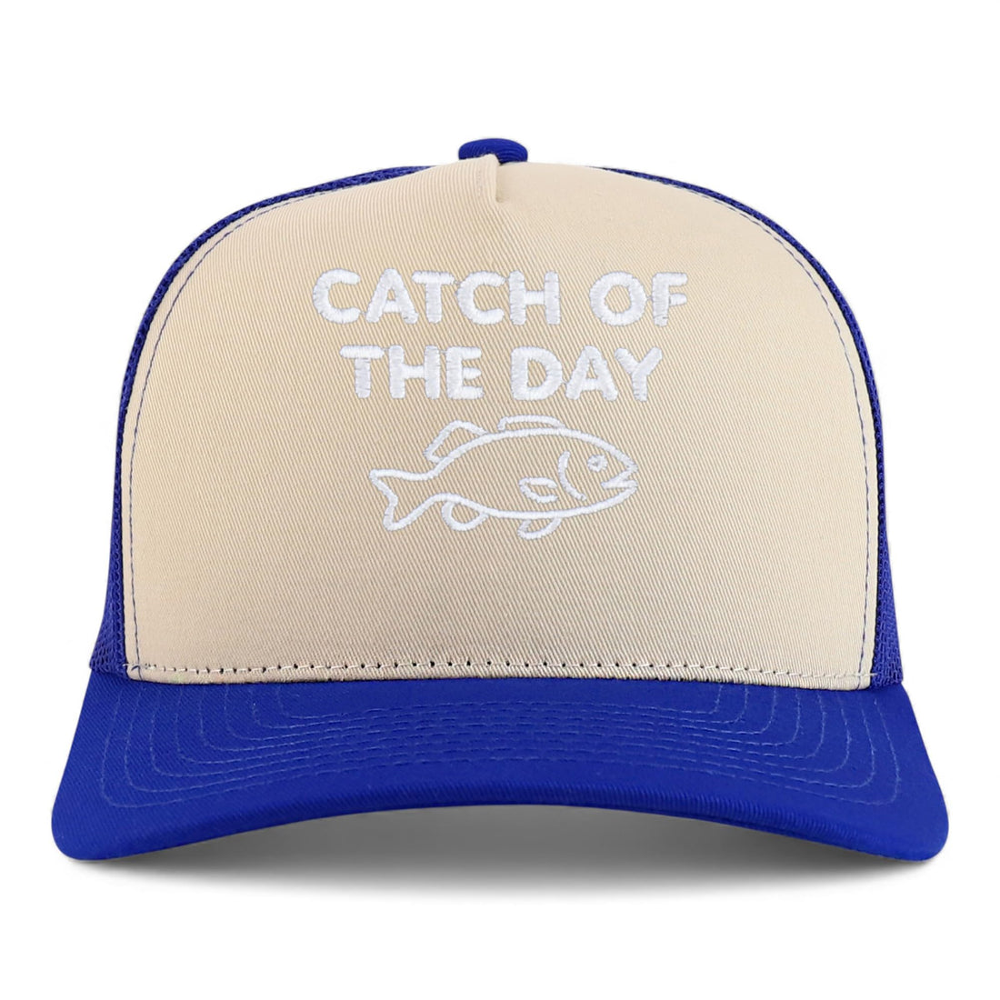 Trendy Apparel Shop Catch of The Day Embroidered 5 Panel Snapback Trucker Cap