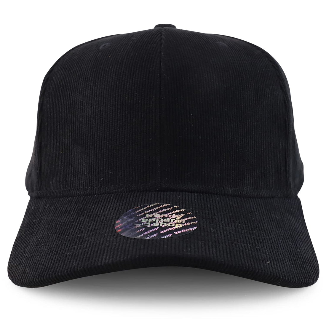 Trendy Apparel Shop Oversized XXL Structured Corduroy Curved Bill Snapback Baseball Cap
