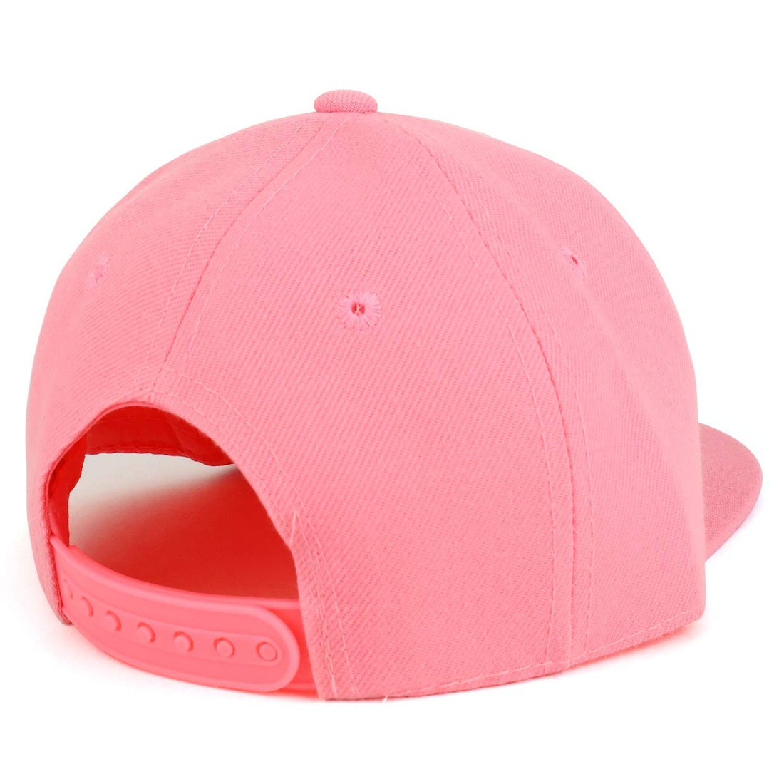 Trendy Apparel Shop Infant to Toddler Kid's Plain Structured Flatbill Snapback Cap