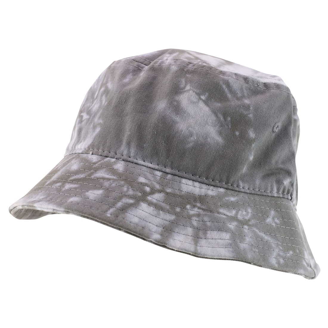 Trendy Apparel Shop Plain 100% Cotton Tie Dye Fabric Patterned Summer Bucket Hat