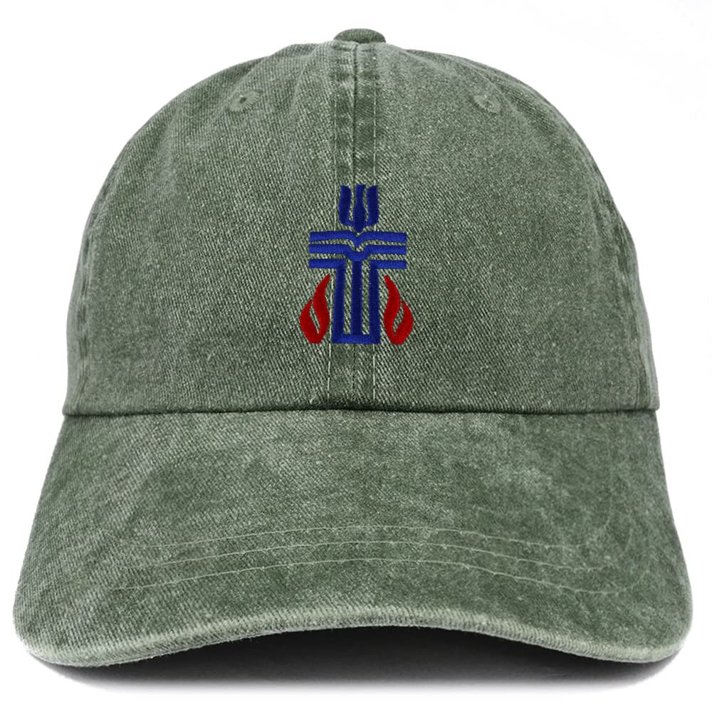 Trendy Apparel Shop Presbyterian Church Embroidered Pigment Dyed Washed Baseball Cap