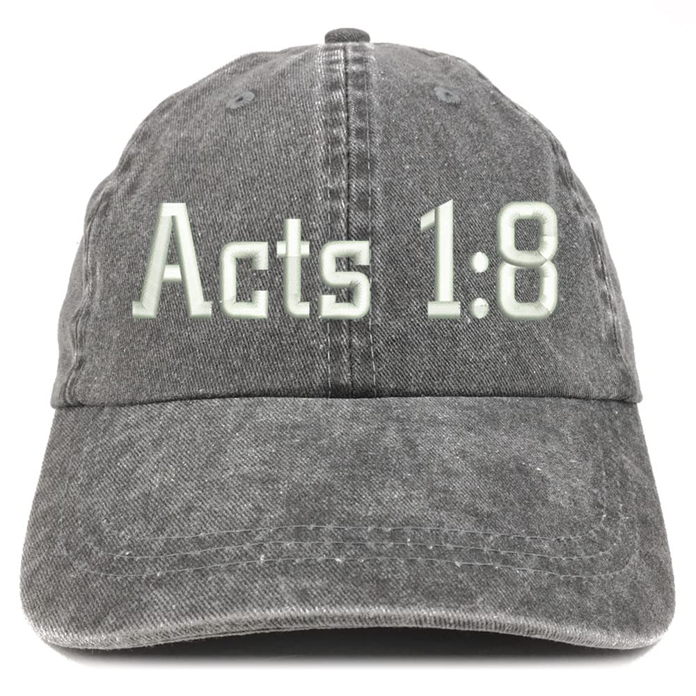 Trendy Apparel Shop Acts 1:8 Washed Pigment Dyed Baseball Cap