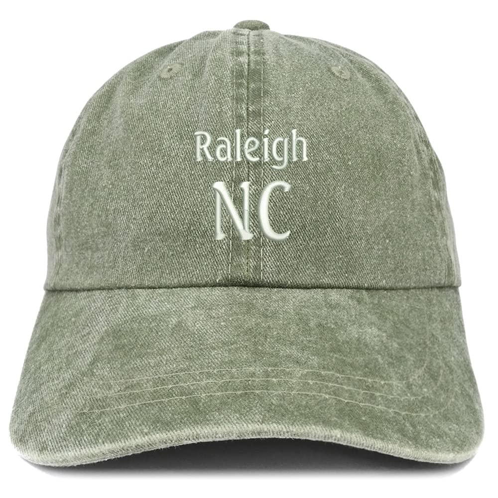Trendy Apparel Shop Raleigh NC Embroidered Pigment Dyed Washed Baseball Cap