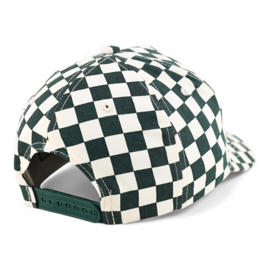 Trendy Apparel Shop Structured 5 Panel Checkered Print Baseball Cap