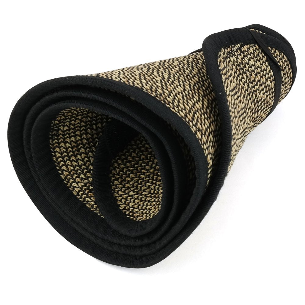 Trendy Apparel Shop Womens UPF 50+ Paper Braid Large Rolled Visor UV Protection Hat