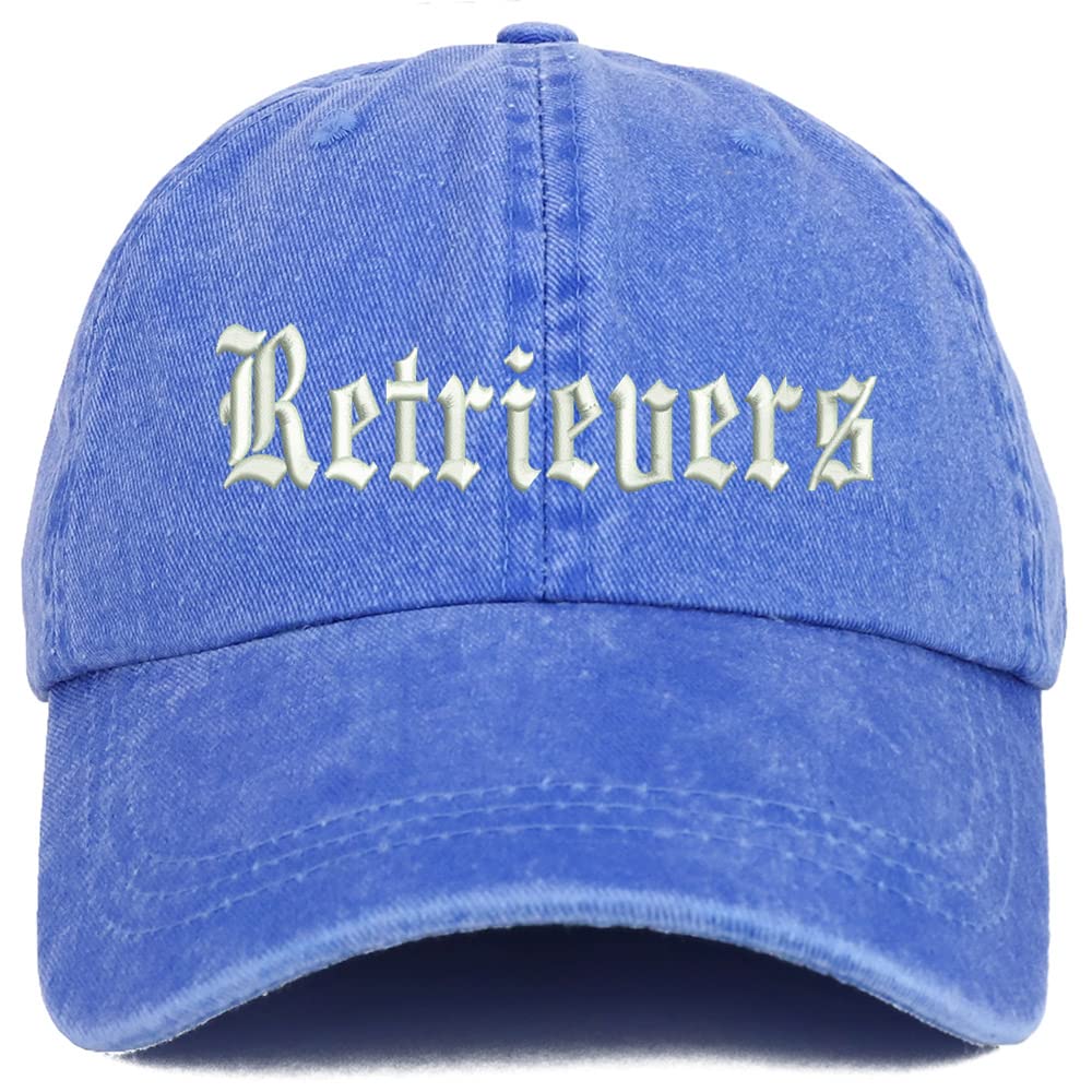 Trendy Apparel Shop Old English Retrivers Washed Pigment Dyed Baseball Cap