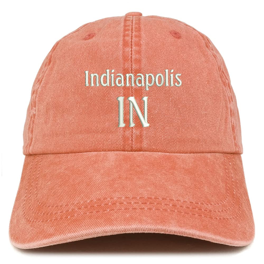 Trendy Apparel Shop Indianapolis in Embroidered Pigment Dyed Washed Baseball Cap