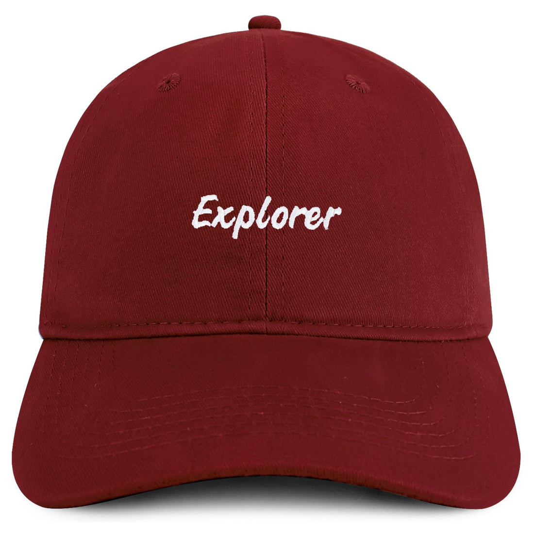 Trendy Apparel Shop Explorer Embroidered Cotton Unstructured Low Profile Dad Hat