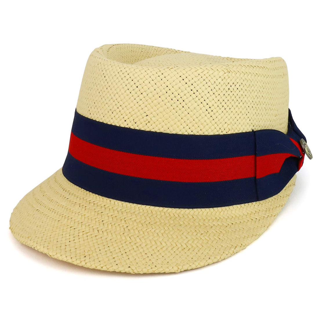 Trendy Apparel Shop Striped Ribbon Grosgrain Band Straw Fashion Baseball Hat