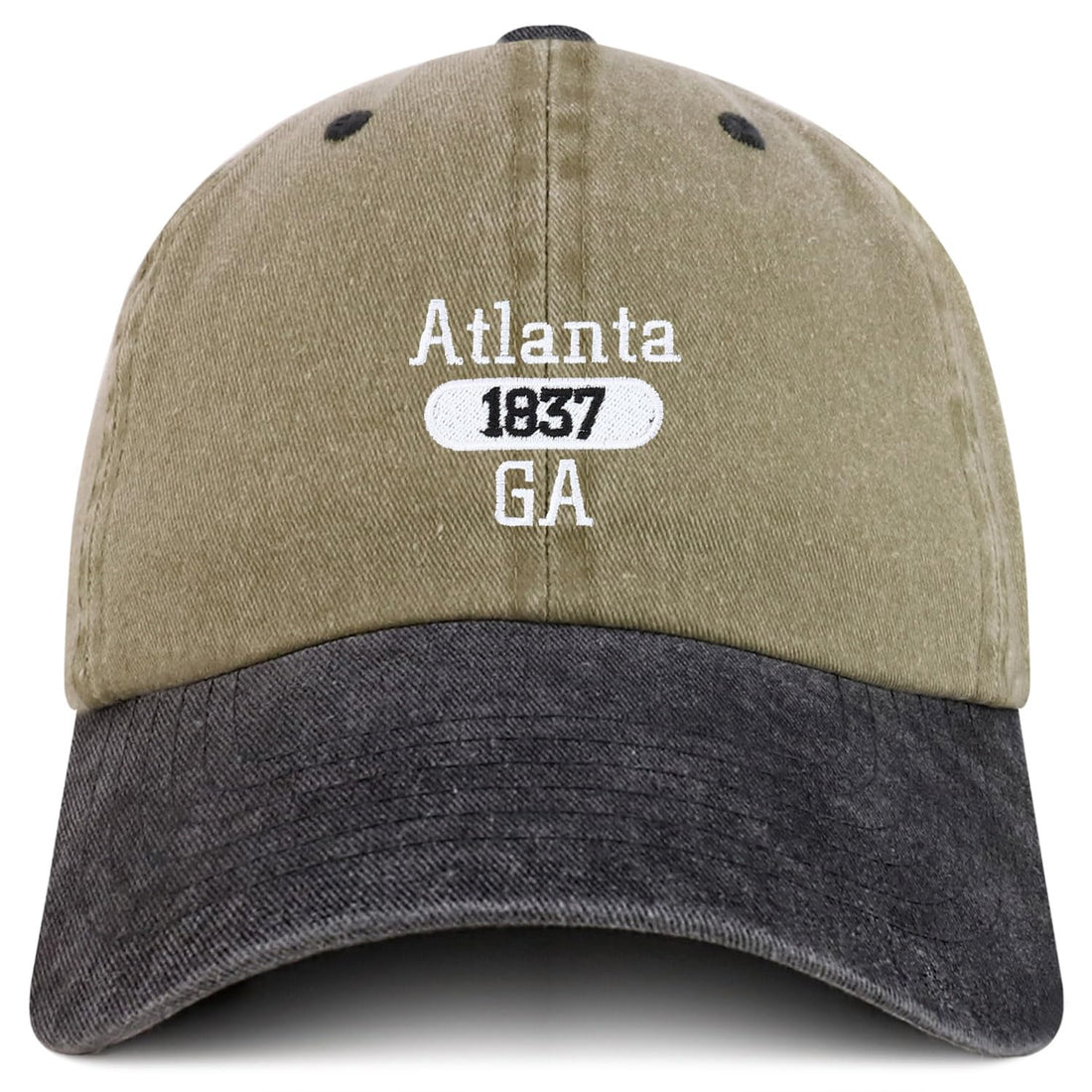 Trendy Apparel Shop Atlanta Est.1837 Embroidered Pigment Dyed Cotton Baseball Cap