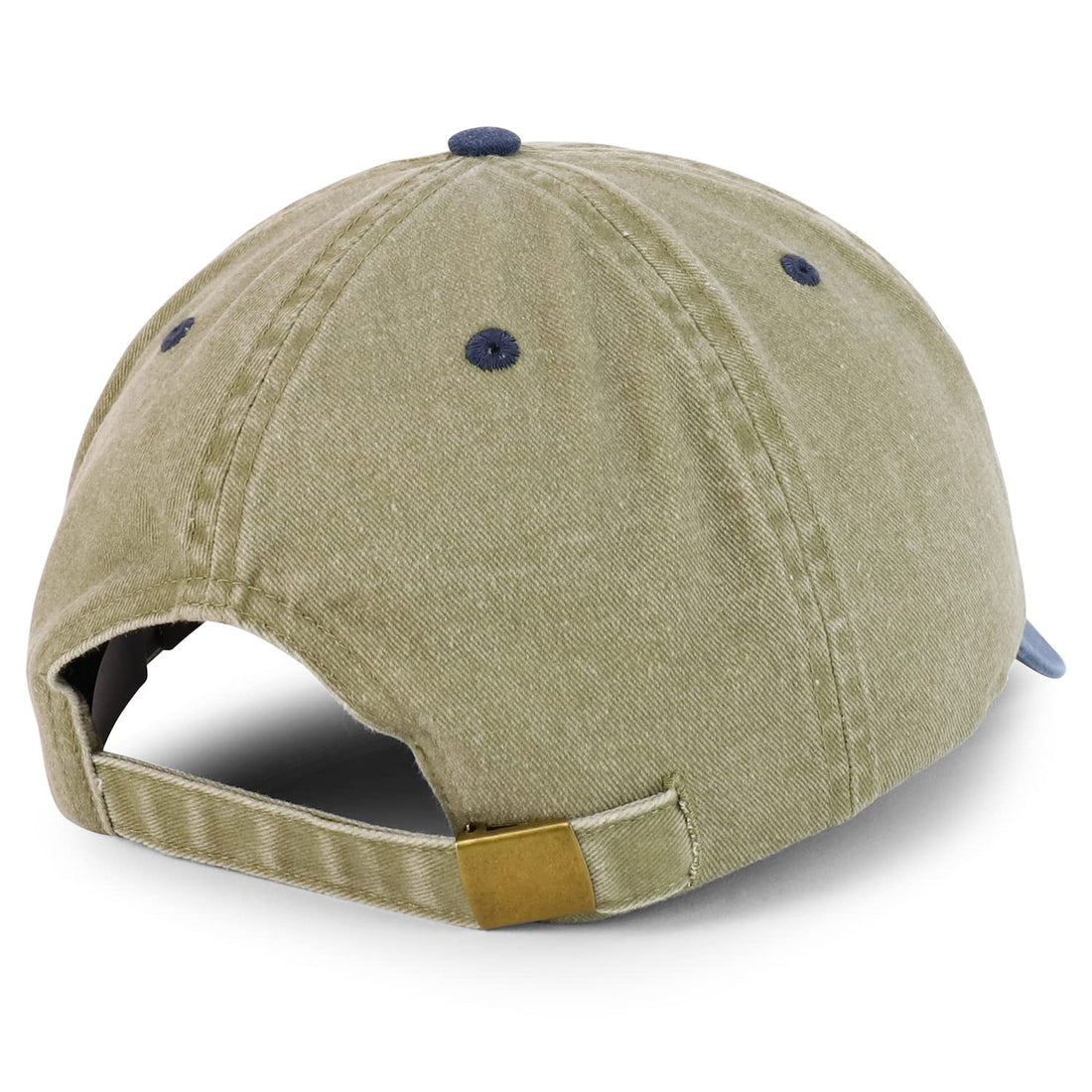 Trendy Apparel Shop Oversize 2XL Pigment Dyed Two Tone Baseball Cap