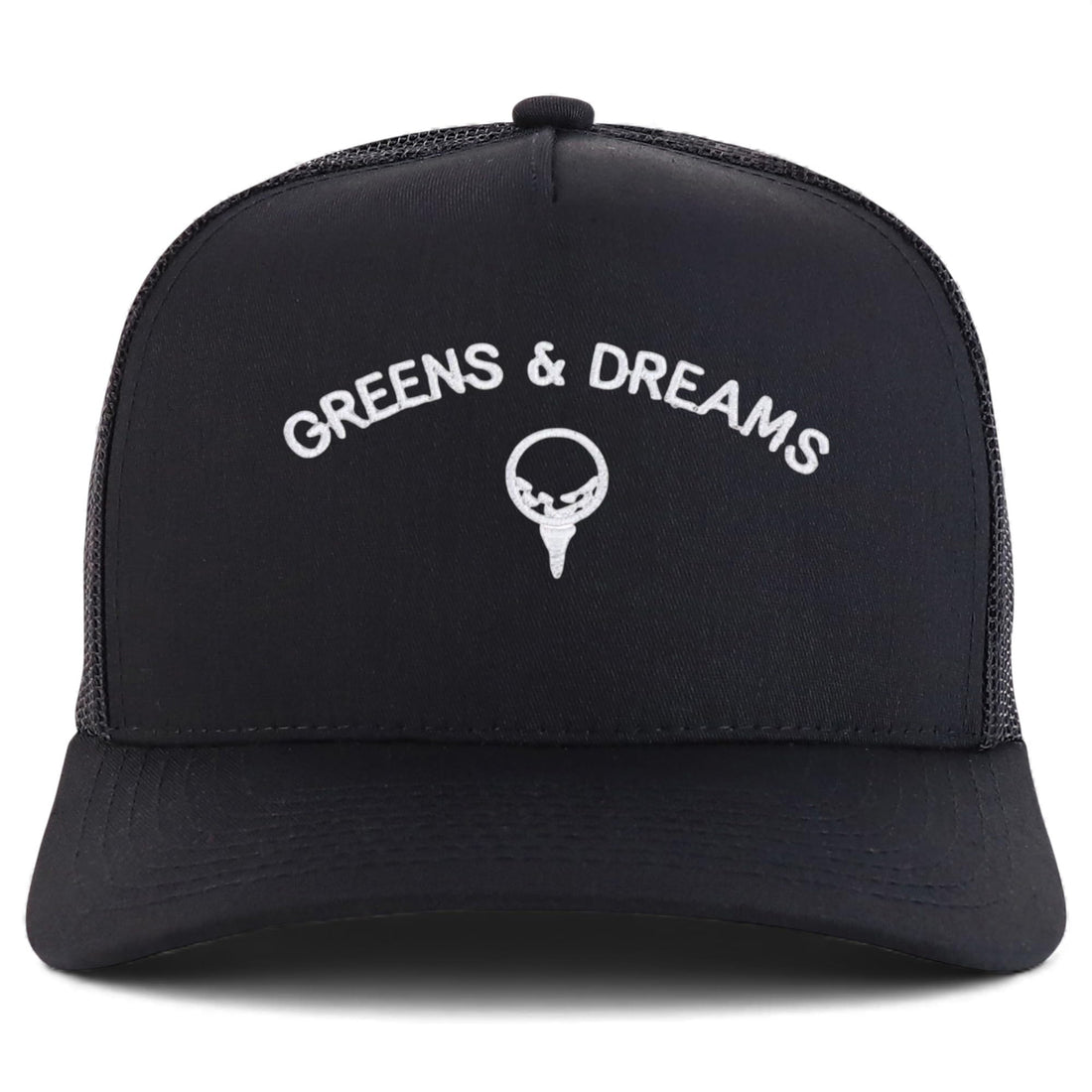 Trendy Apparel Shop Greens & Dreams Embroidered 5 Panel Snapback Trucker Cap