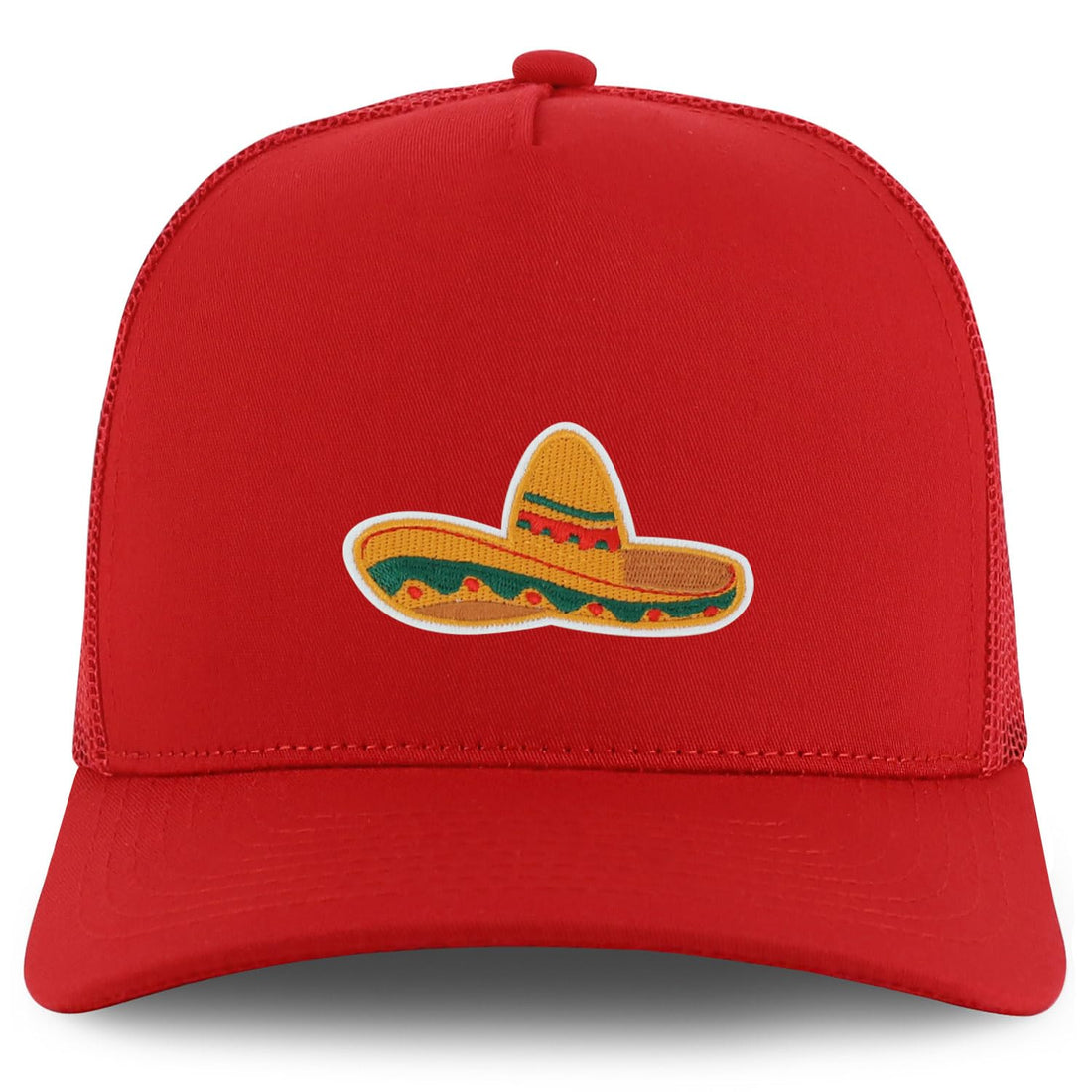 Trendy Apparel Shop Mexican Fiesta Sombrero Embroidered Patch Trucker Cap