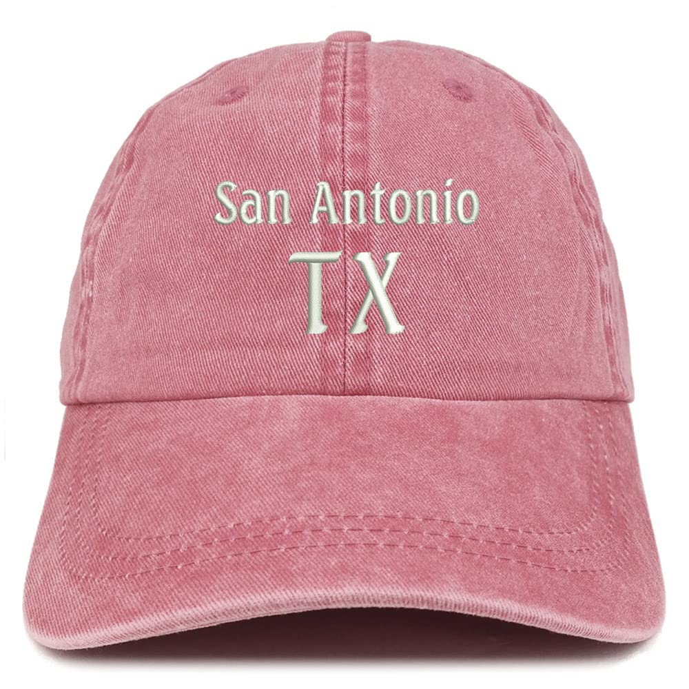 Trendy Apparel Shop San Antonio TX Embroidered Pigment Dyed Washed Baseball Cap