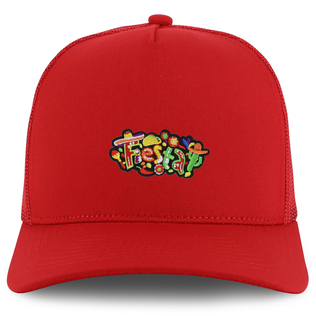 Trendy Apparel Shop Mexican Fiesta Party Embroidered Patch Trucker Cap