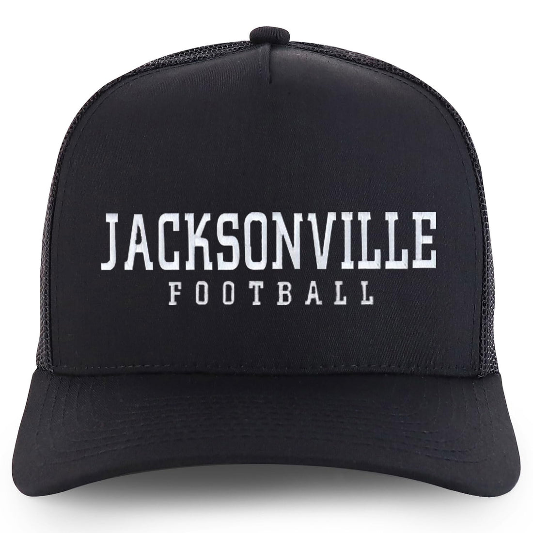 Trendy Apparel Shop Jacksonville Embroidered 5 Panel Snapback Trucker Cap
