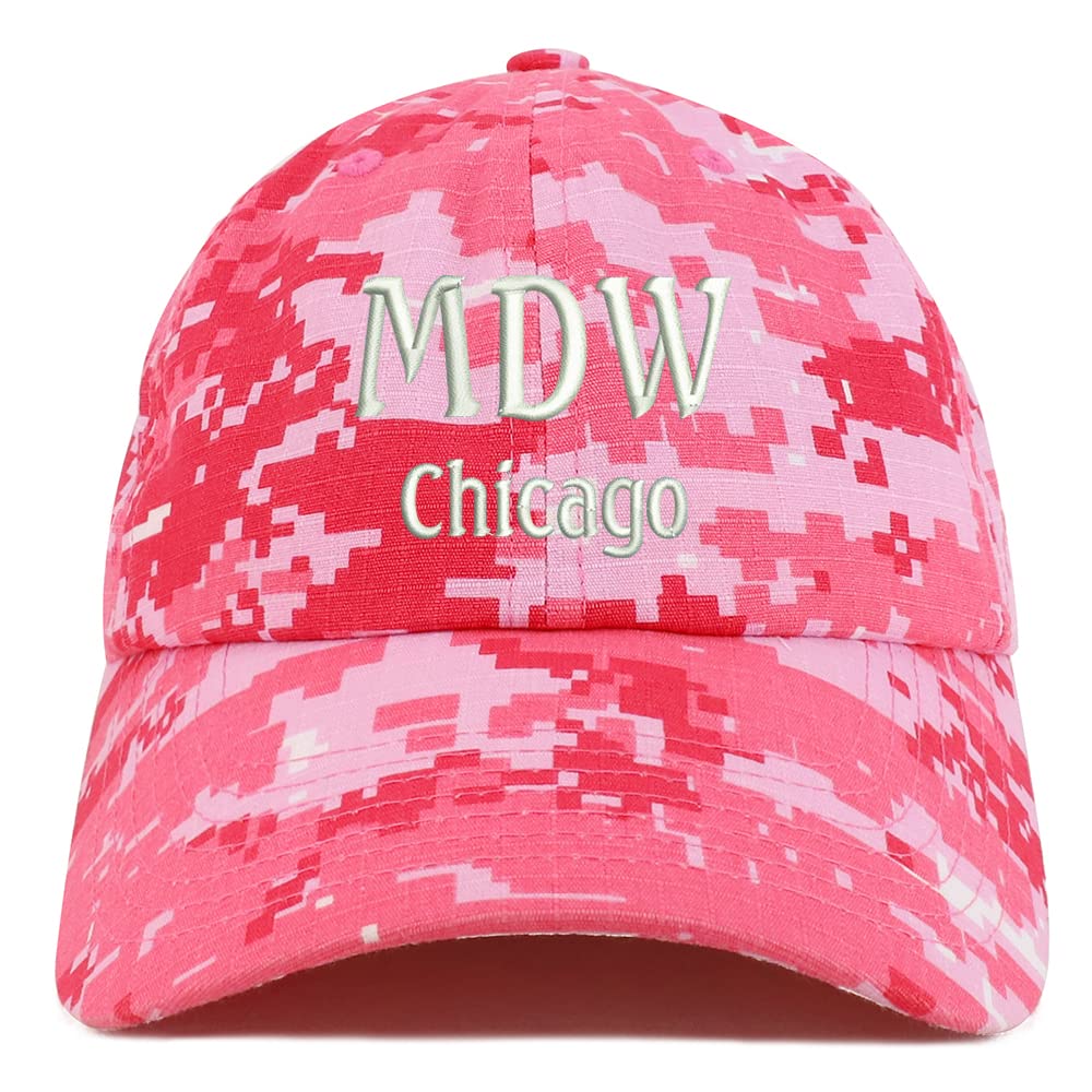 Trendy Apparel Shop MDW Chicago Low Profile Soft Cotton Baseball Cap
