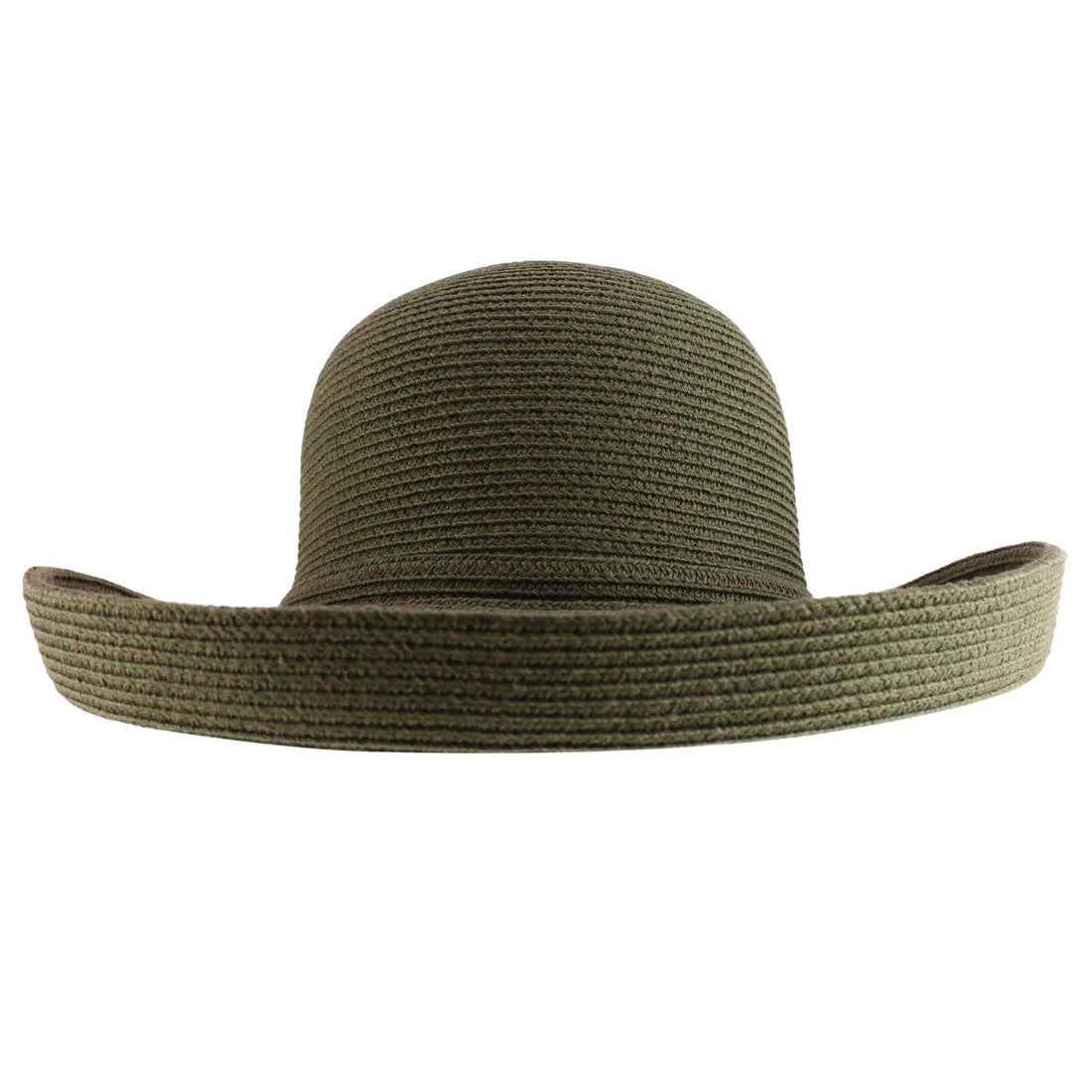 Trendy Apparel Shop Women's UPF 50+ Soft Paper Braid Large Kettle Brim Sun Hat
