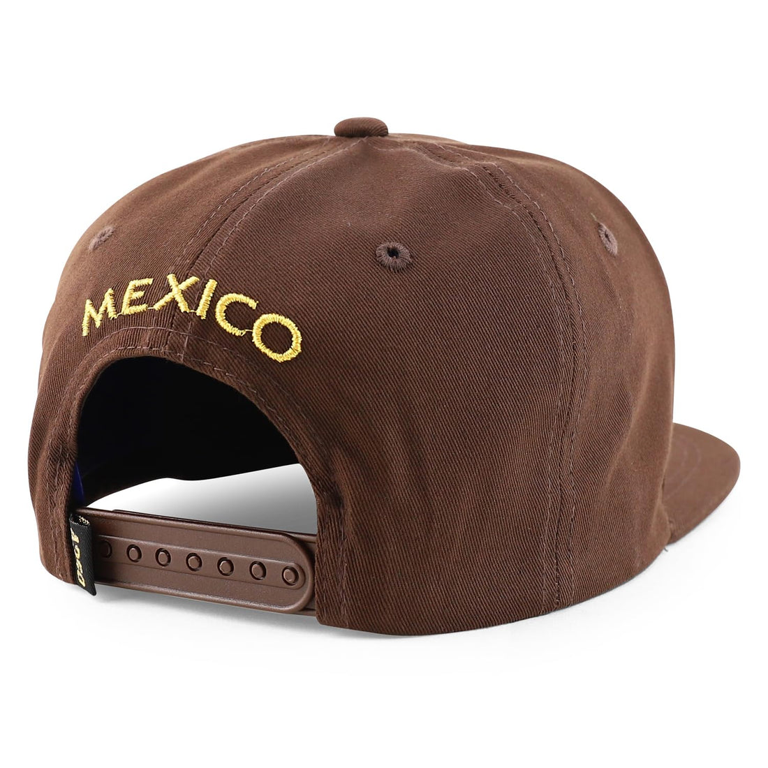 Trendy Apparel Shop Metal Mexico Eagle Decorated Flatbill Snapback Baseball Cap