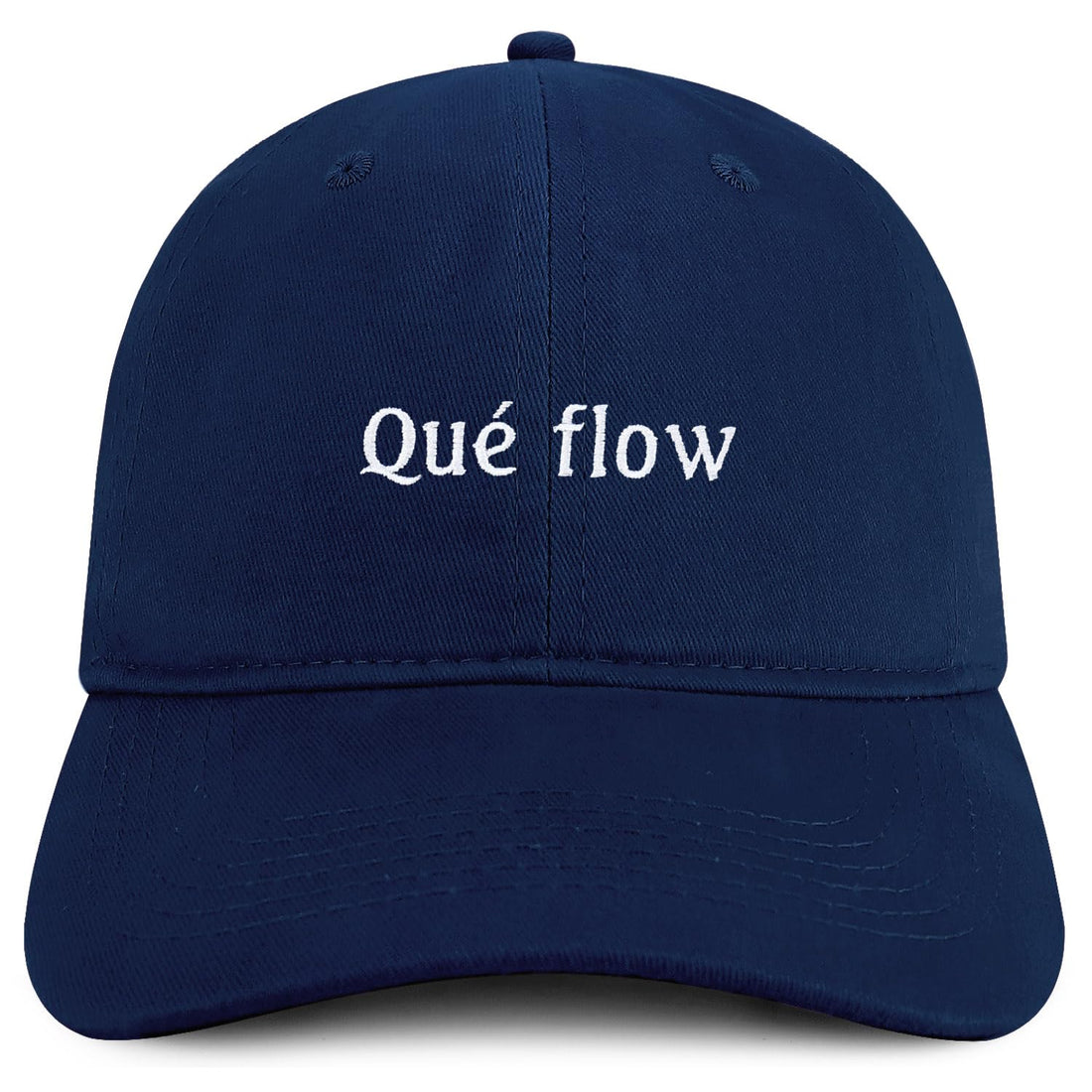 Trendy Apparel Shop Que Flow Embroidered Cotton Low Profile Dad Hat