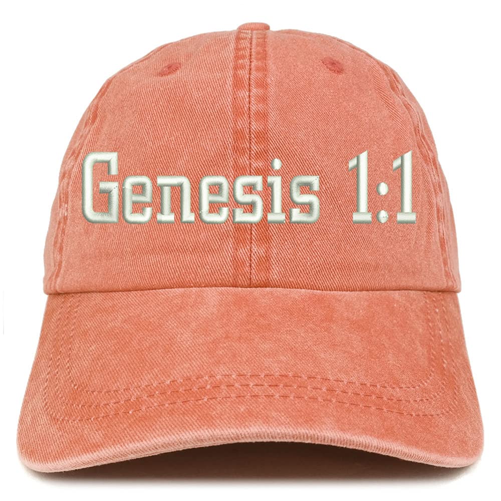 Trendy Apparel Shop Genesis 1:1 Washed Pigment Dyed Baseball Cap