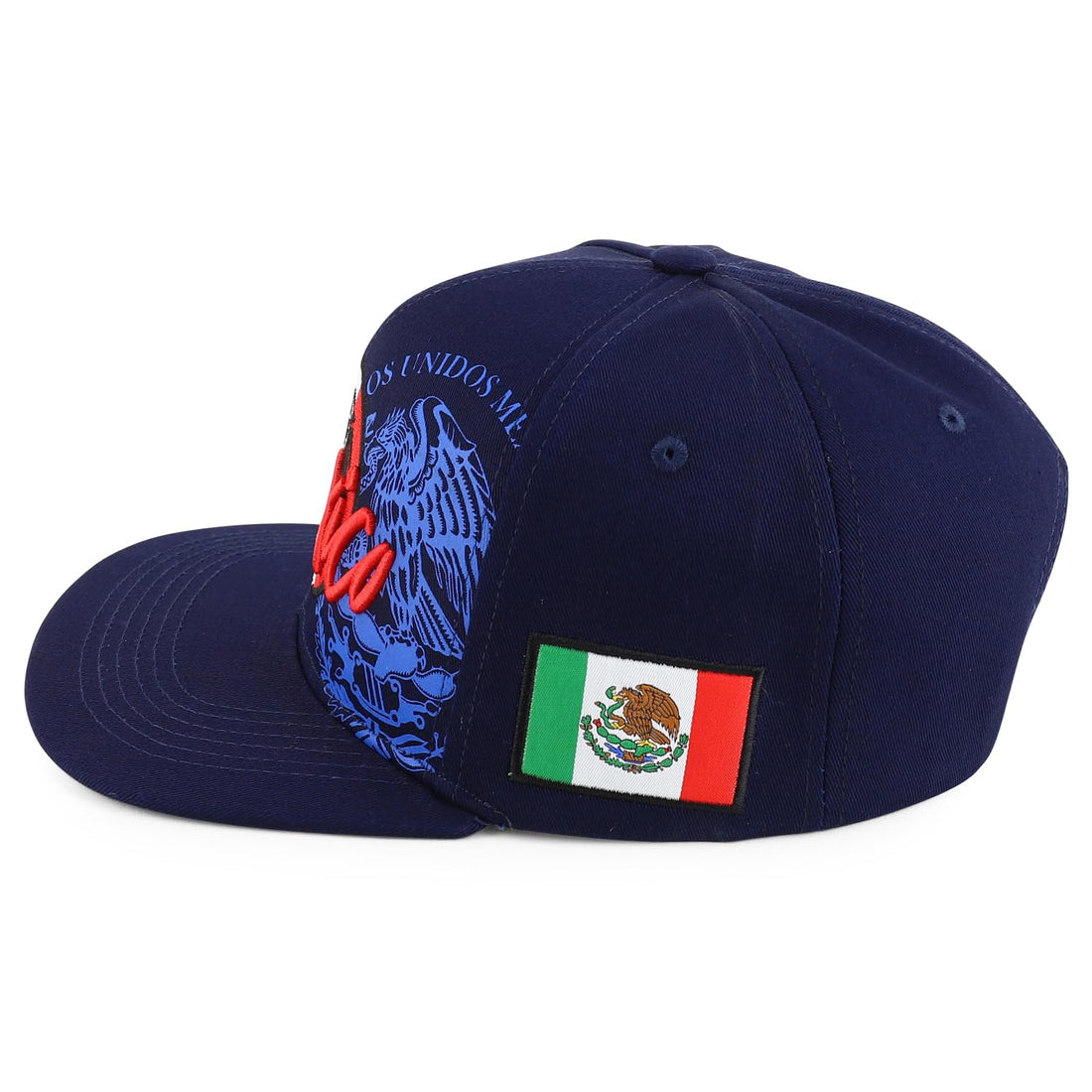 Trendy Apparel Shop Mexico Eagle Embroidered Flatbill Snapback Cap