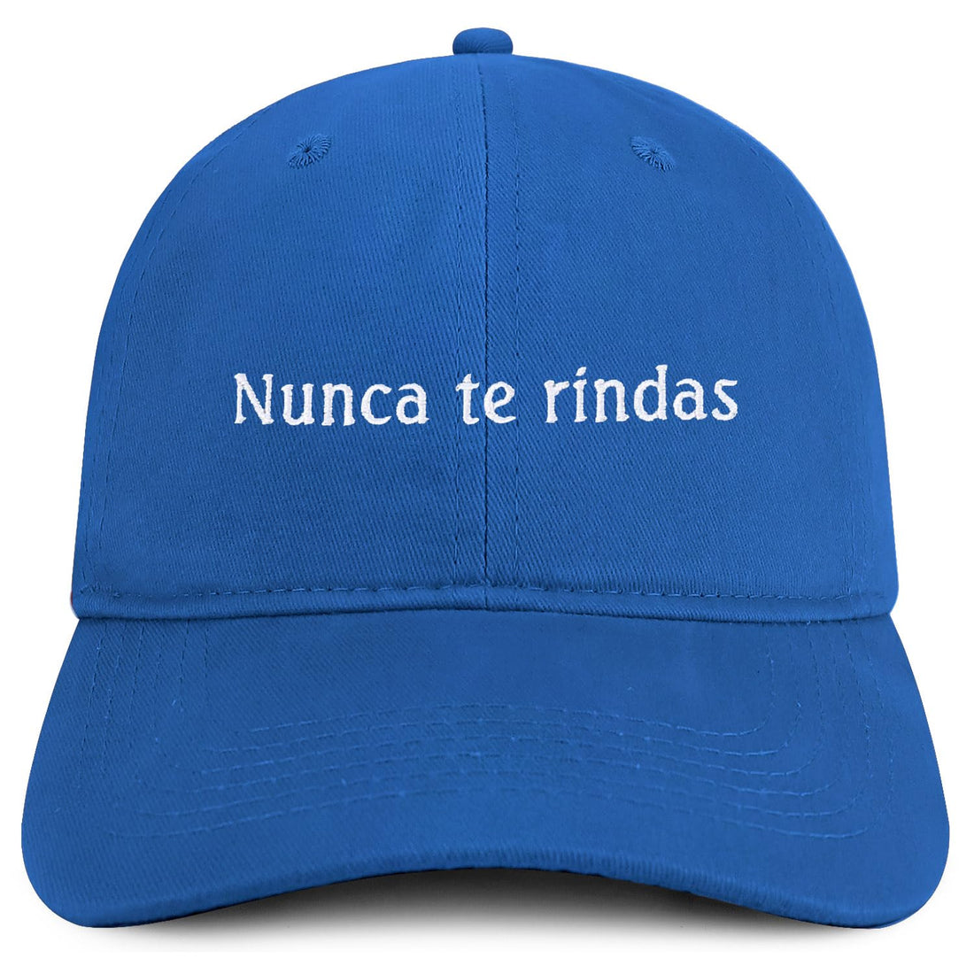 Trendy Apparel Shop Nunca te rindas Embroidered Cotton Low Profile Dad Hat