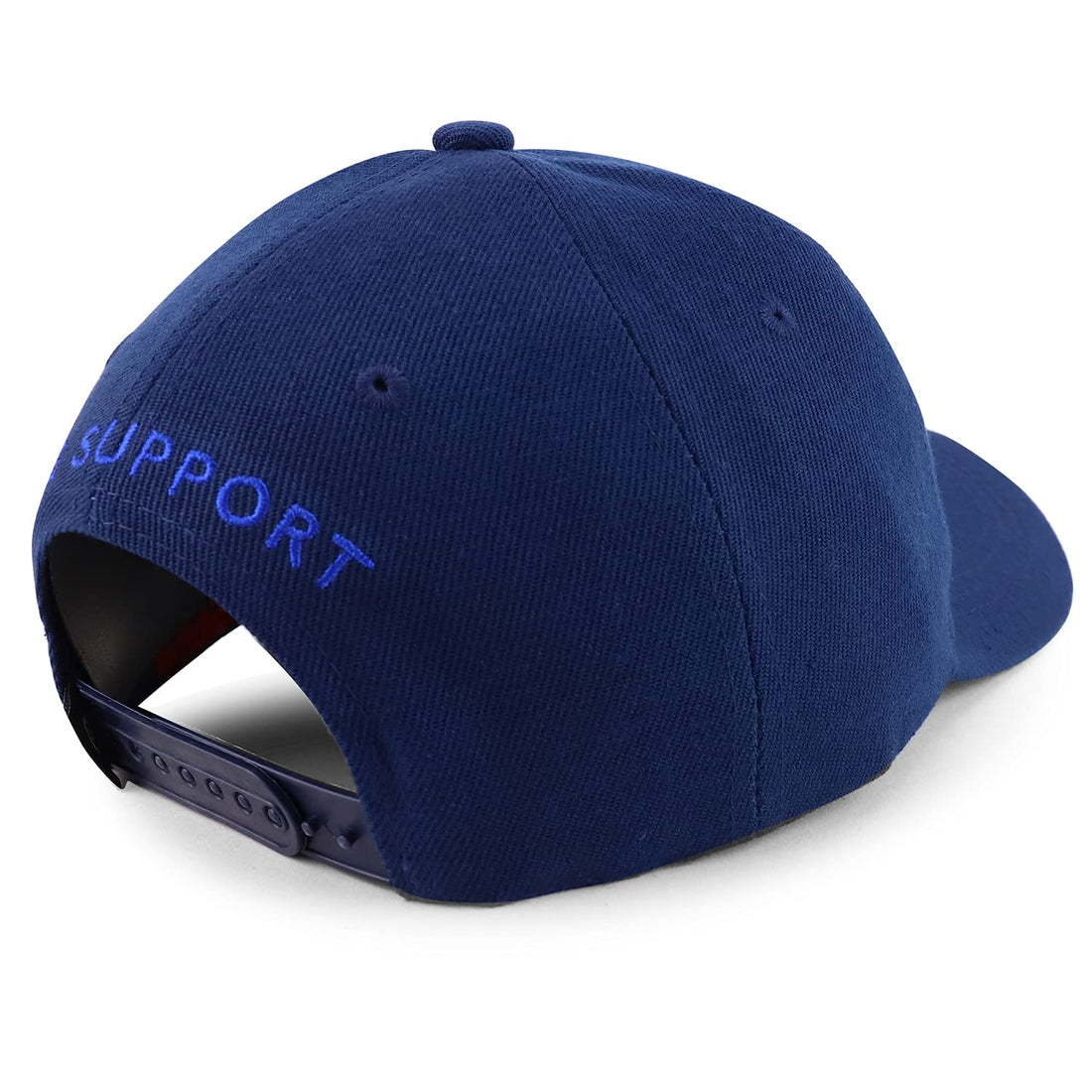 Trendy Apparel Shop Thin Blue Line Waving USA Flag WE Support Baseball Cap