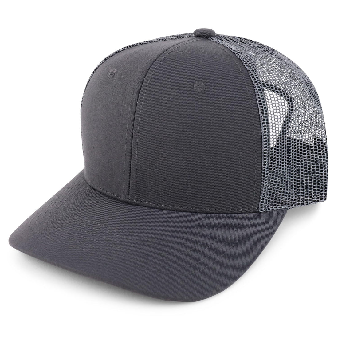 Trendy Apparel Shop Structured High Profile 6 Panel Mesh Trucker Baseball Cap