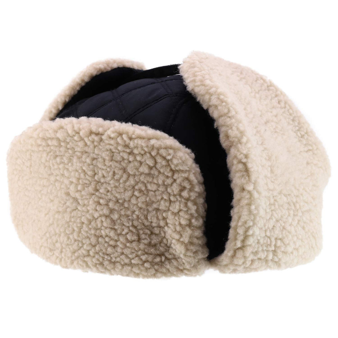 Trendy Apparel Shop XXL Oversized Large Warm Winter Furlined Trooper Cap