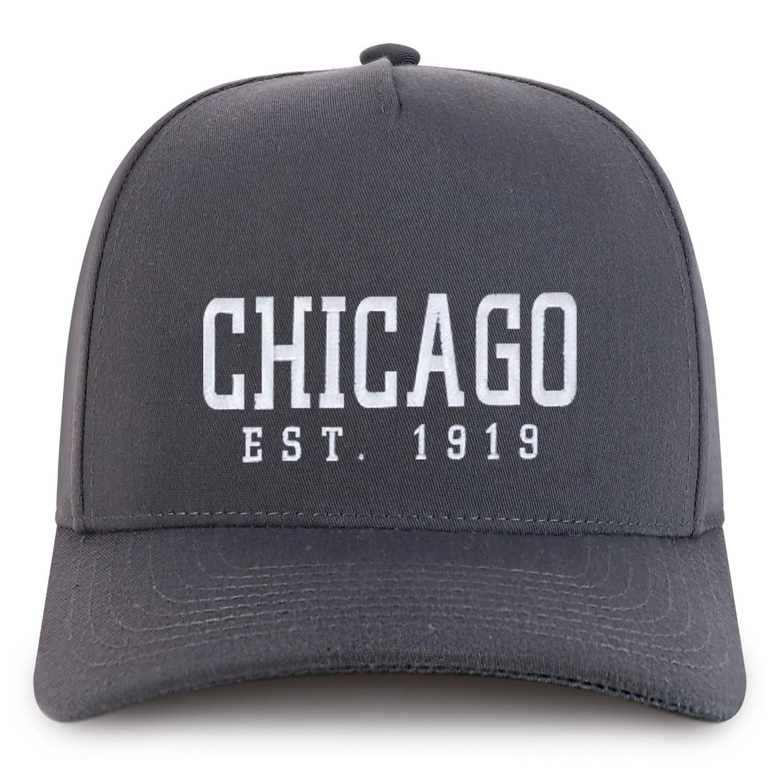 Trendy Apparel Shop Chinago Est.1919 Embroidered 5 Panel Structured Baseball Cap