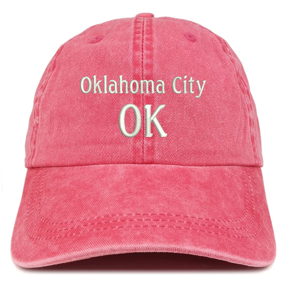 Trendy Apparel Shop Oklahoma City OK Embroidered Pigment Dyed Washed Baseball Cap