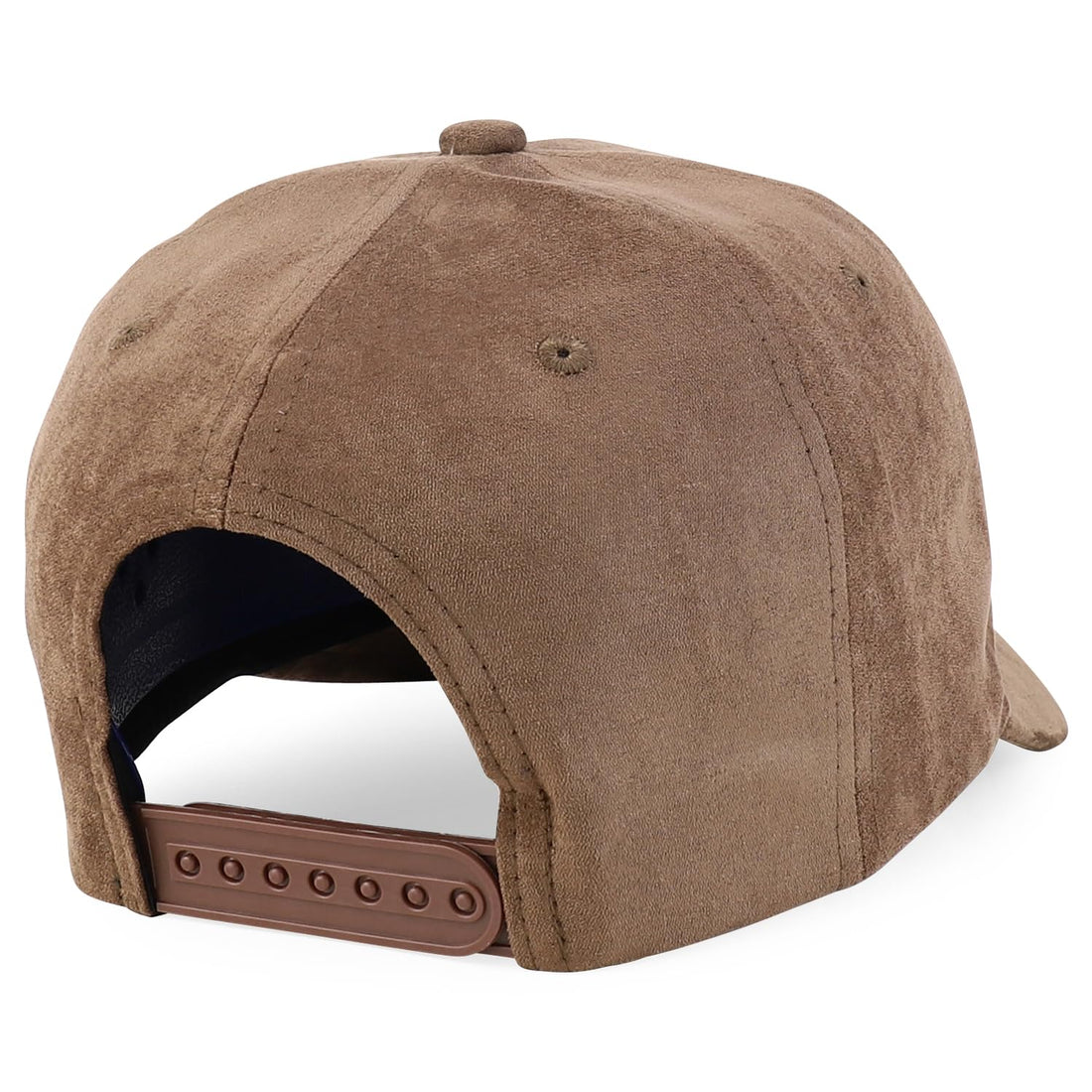Trendy Apparel Shop 5 Panel Structured Soft Suede Snapback Ball Cap