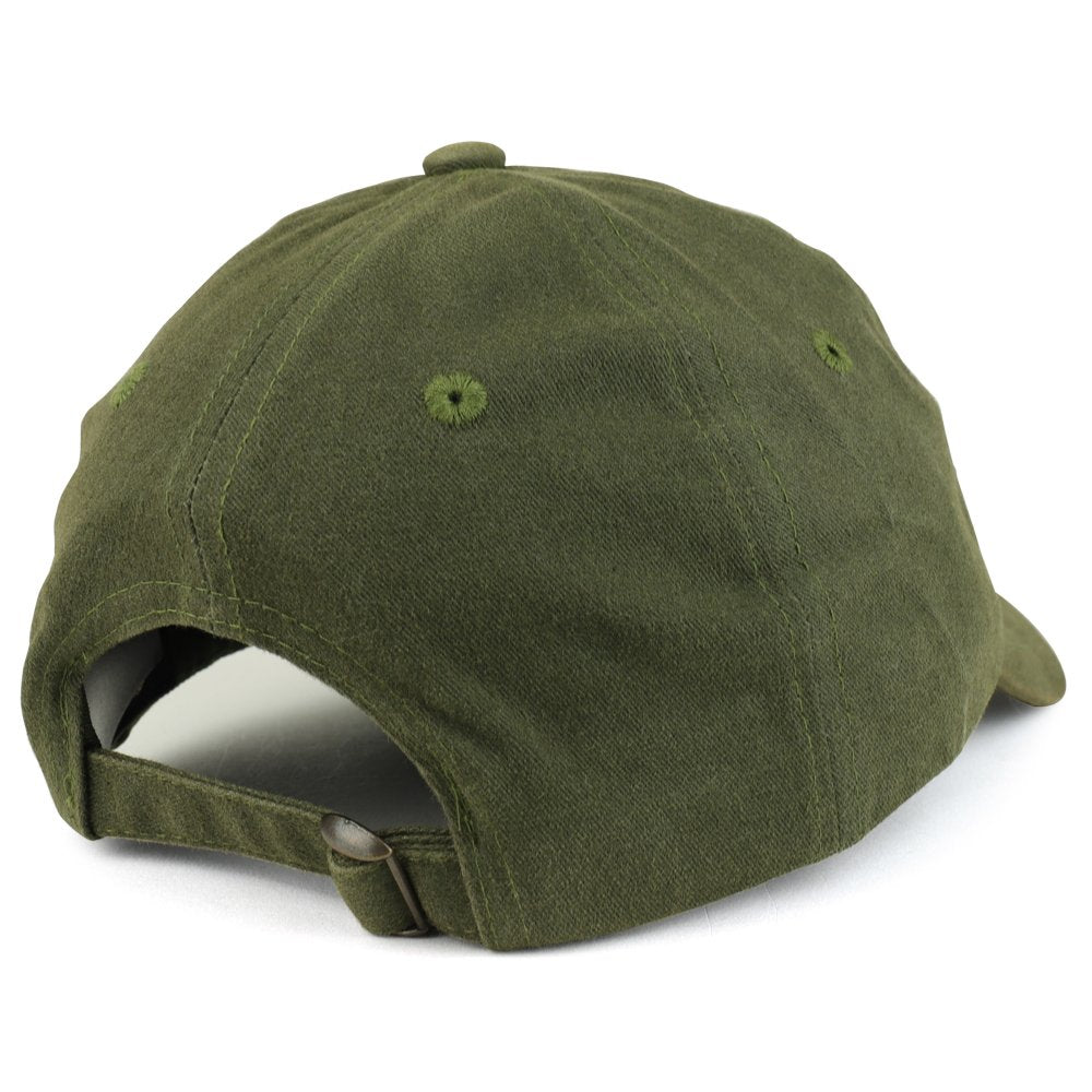 Trendy Apparel Shop The Chief Embroidered Unstructured Washed Cotton Baseball Cap