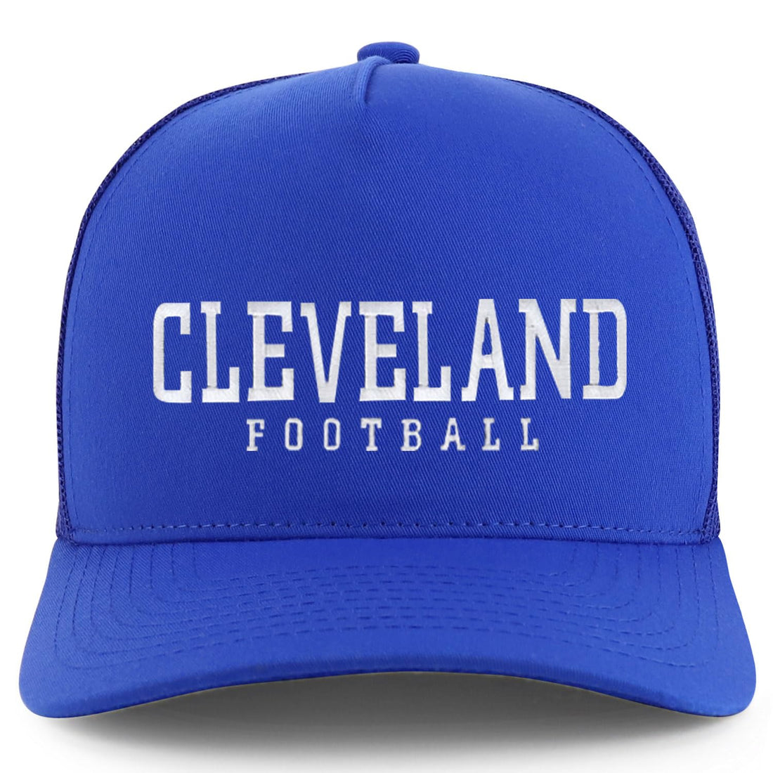 Trendy Apparel Shop Cleverland Embroidered 5 Panel Snapback Trucker Cap