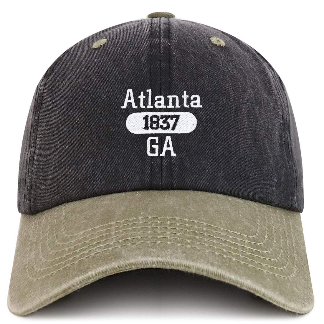 Trendy Apparel Shop Atlanta Est.1837 Embroidered Pigment Dyed Cotton Baseball Cap