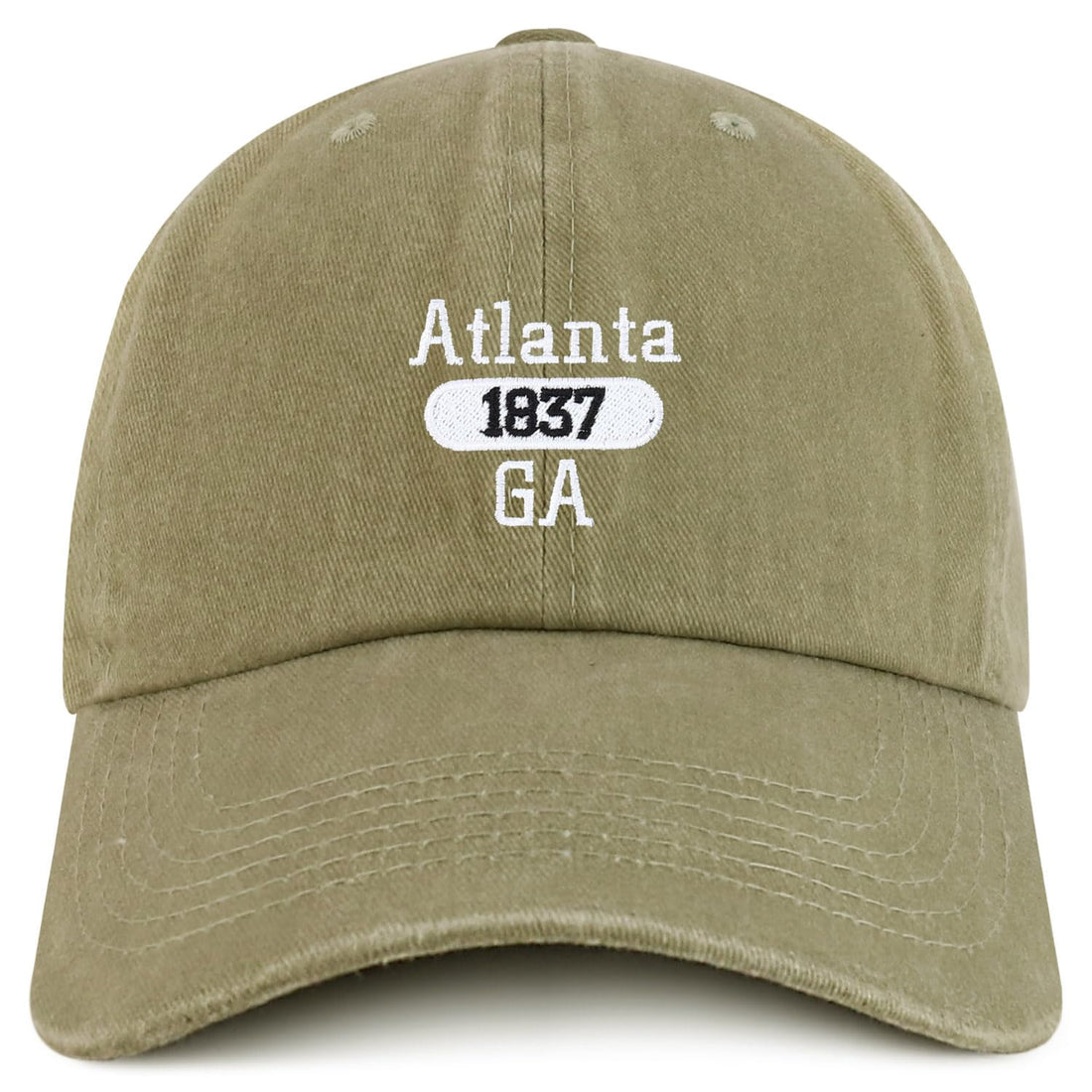 Trendy Apparel Shop Atlanta Est.1837 Embroidered Pigment Dyed Cotton Baseball Cap