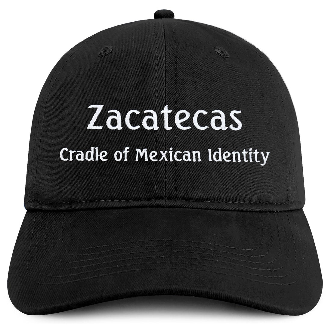 Trendy Apparel Shop Zacatecas Cradle of Mexican Identity Embroidered Cotton Low Profile Dad Hat
