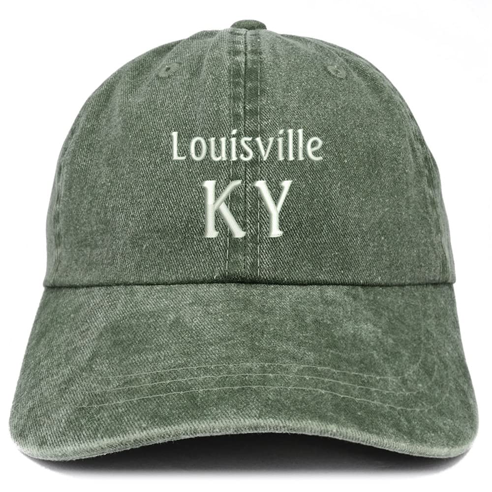Trendy Apparel Shop Louisville KY Embroidered Pigment Dyed Washed Baseball Cap