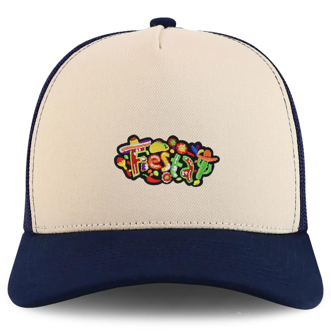 Trendy Apparel Shop Mexican Fiesta Party Embroidered Patch Trucker Cap