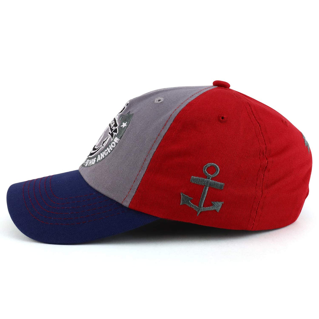 Trendy Apparel Shop Anchor Sailor Embroidered Unstructured Baseball Cap