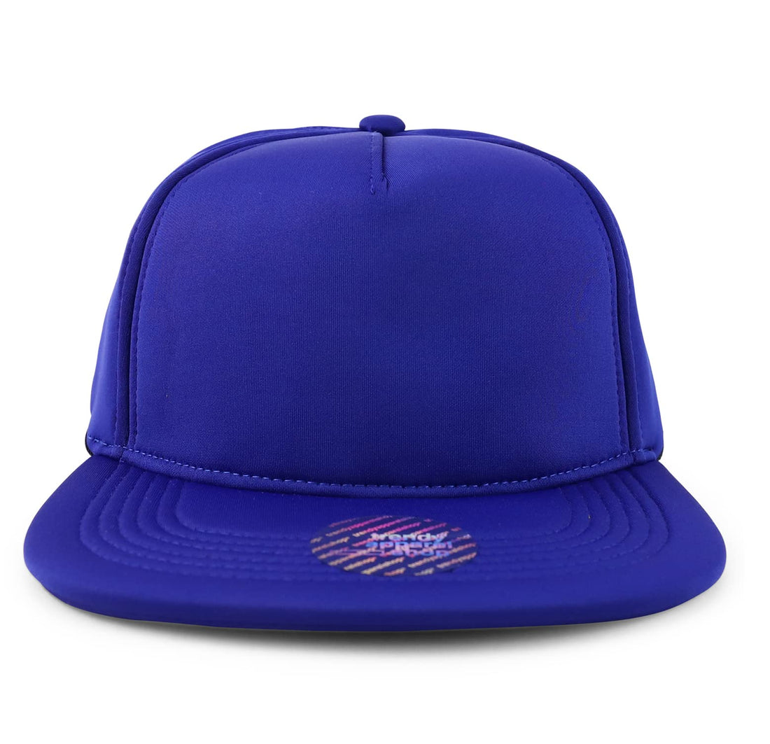Trendy Apparel Shop XXL Oversize Flatbill Structured Foam Snapback Cap