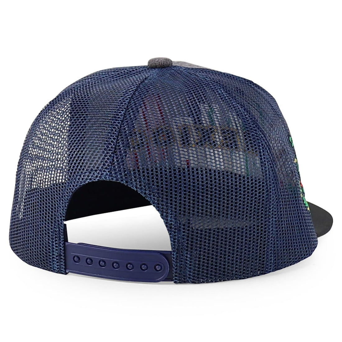 Trendy Apparel Shop 6 Panel Structured 3D Mexico Embroidered Flatbill Snapback Turcker Cap