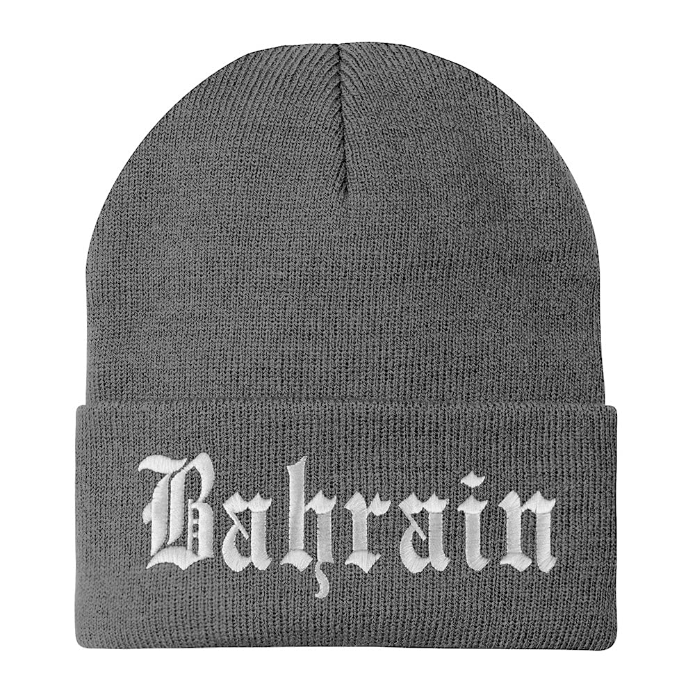 Trendy Apparel Shop Bahrain Old English Embroidered Long Cuff Beanie