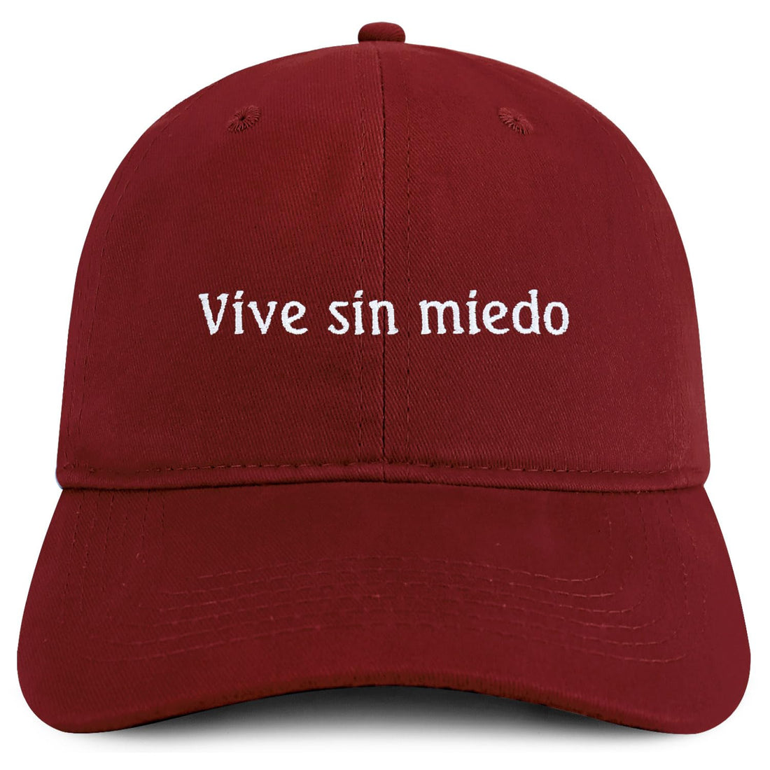 Trendy Apparel Shop Vive Sin Miedo Embroidered Cotton Low Profile Dad Hat