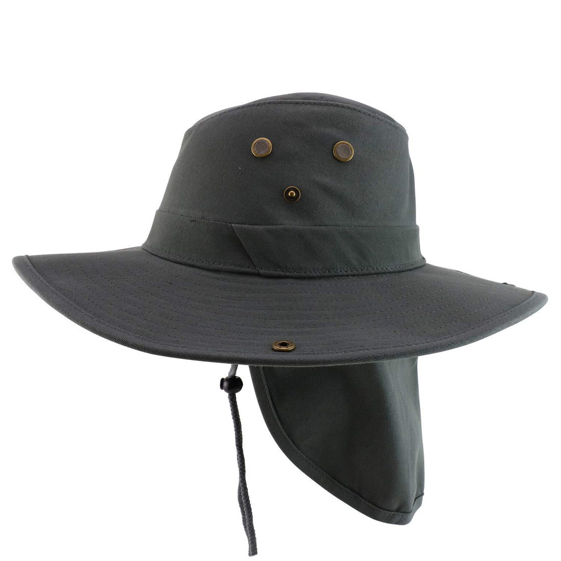 Trendy Apparel Shop XXL Oversize Cowboy Style Cap with Neck Flap