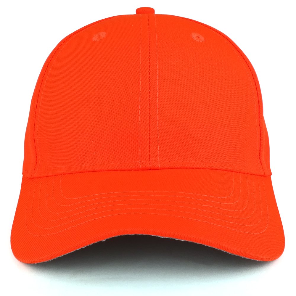 Trendy Apparel Shop Solid Enhanced Visibility Safety Flourescent Structured Ball Cap