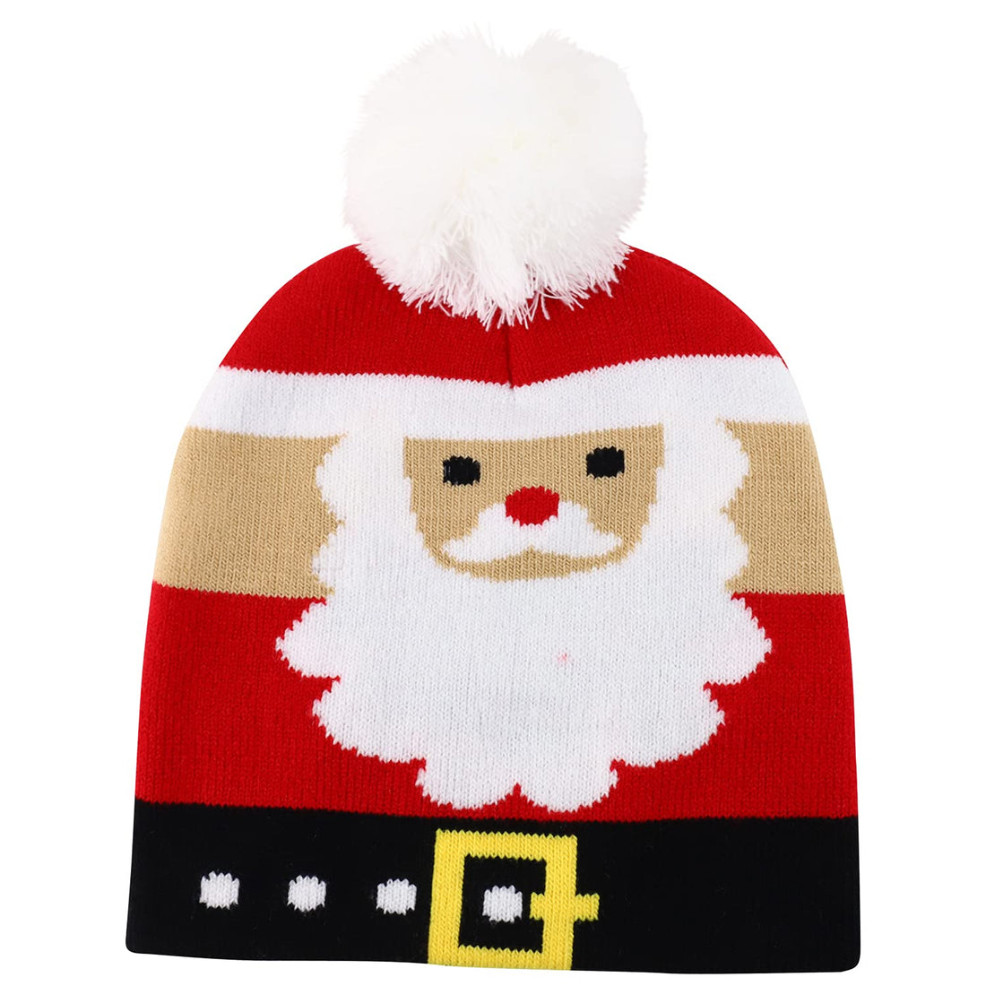 Trendy Apparel Shop 7 Styles Kids Christmas Winter Short Beanies with Pompom