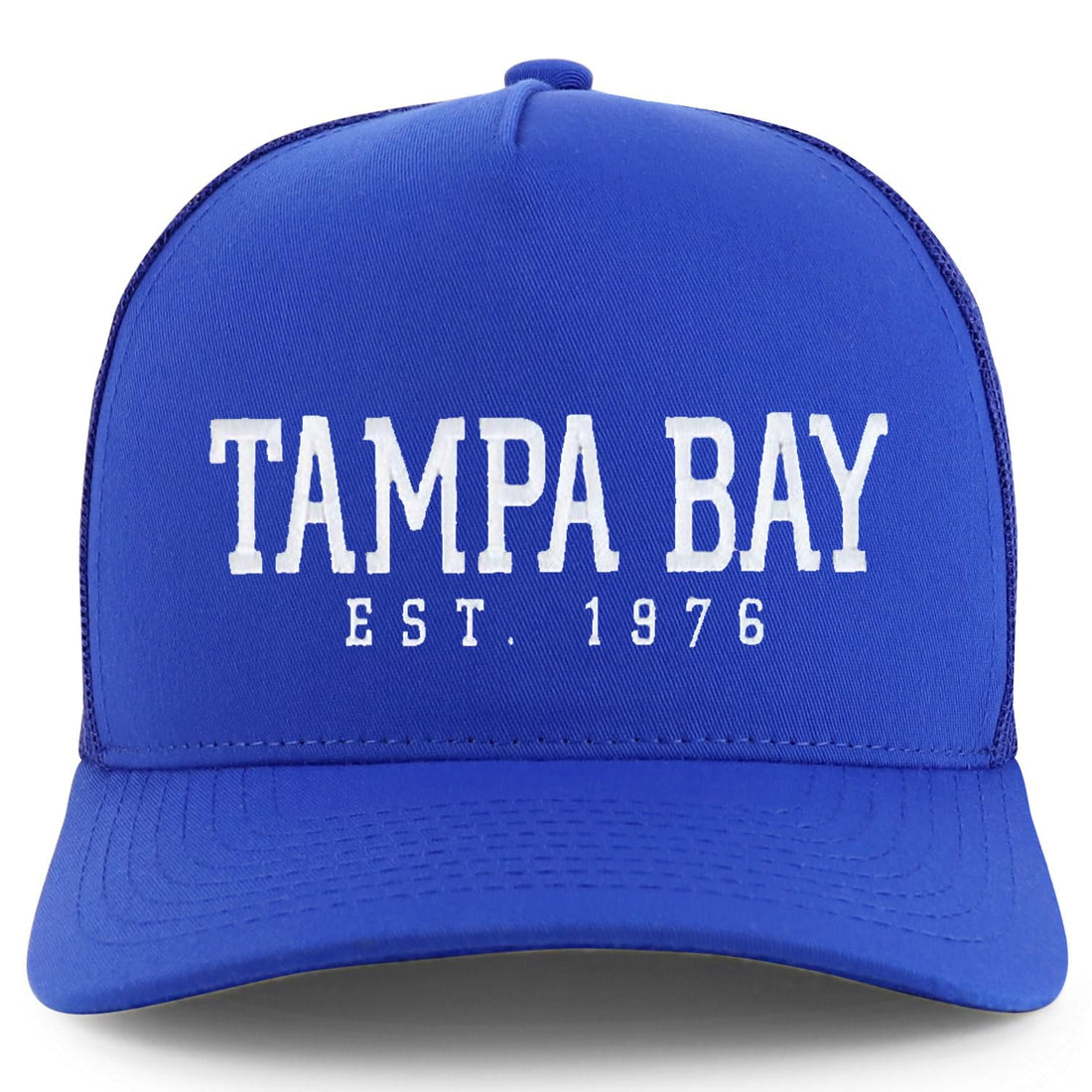 Trendy Apparel Shop Tampa Bay Est.1976 Embroidered 5 Panel Snapback Trucker Cap